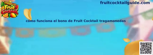 Ilustración temática de Fruit Cocktail para identificar los elementos de una ronda de bono