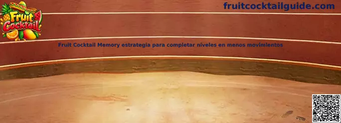 Ilustración de Fruit Cocktail Memory para aprender estrategias de memoria y completar parejas de fichas con menos movimientos