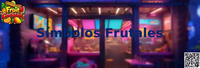 Símbolos Frutales de Fruit Cocktail representados en una matriz de juego