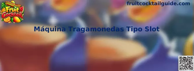Referencia visual de Fruit Cocktail como máquina tragamonedas tipo slot