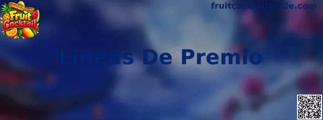 Esquema de Líneas De Premio de Fruit Cocktail sobre cinco rodillos