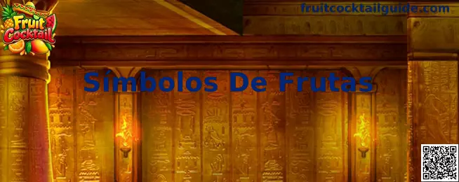 Símbolos De Frutas de Fruit Cocktail en una interfaz de rodillos